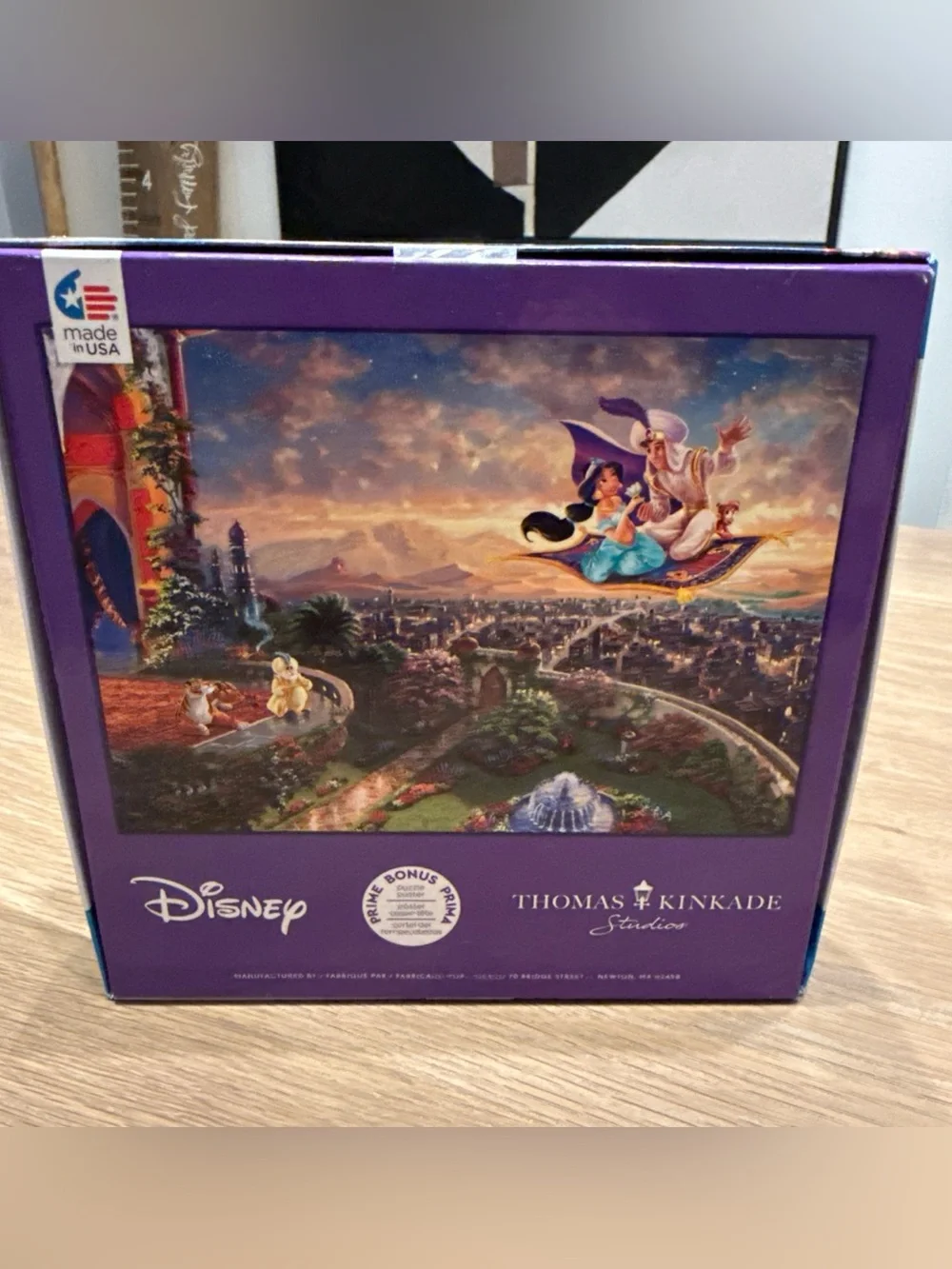 Thomas Kinkade Disney Dreams Aladdin 1000 Piece Jigsaw Puzzle - Ceaco - Picture 2 of 5